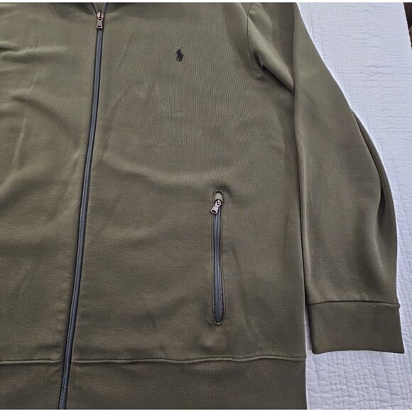 Polo Ralph Lauren Full Zip Knit Performance Jacket Men's XTL Hunter Green EUC - Picture 4 of 16